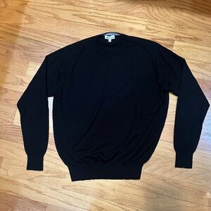 Peter Millar Men's Classic Black Crewneck Sweater